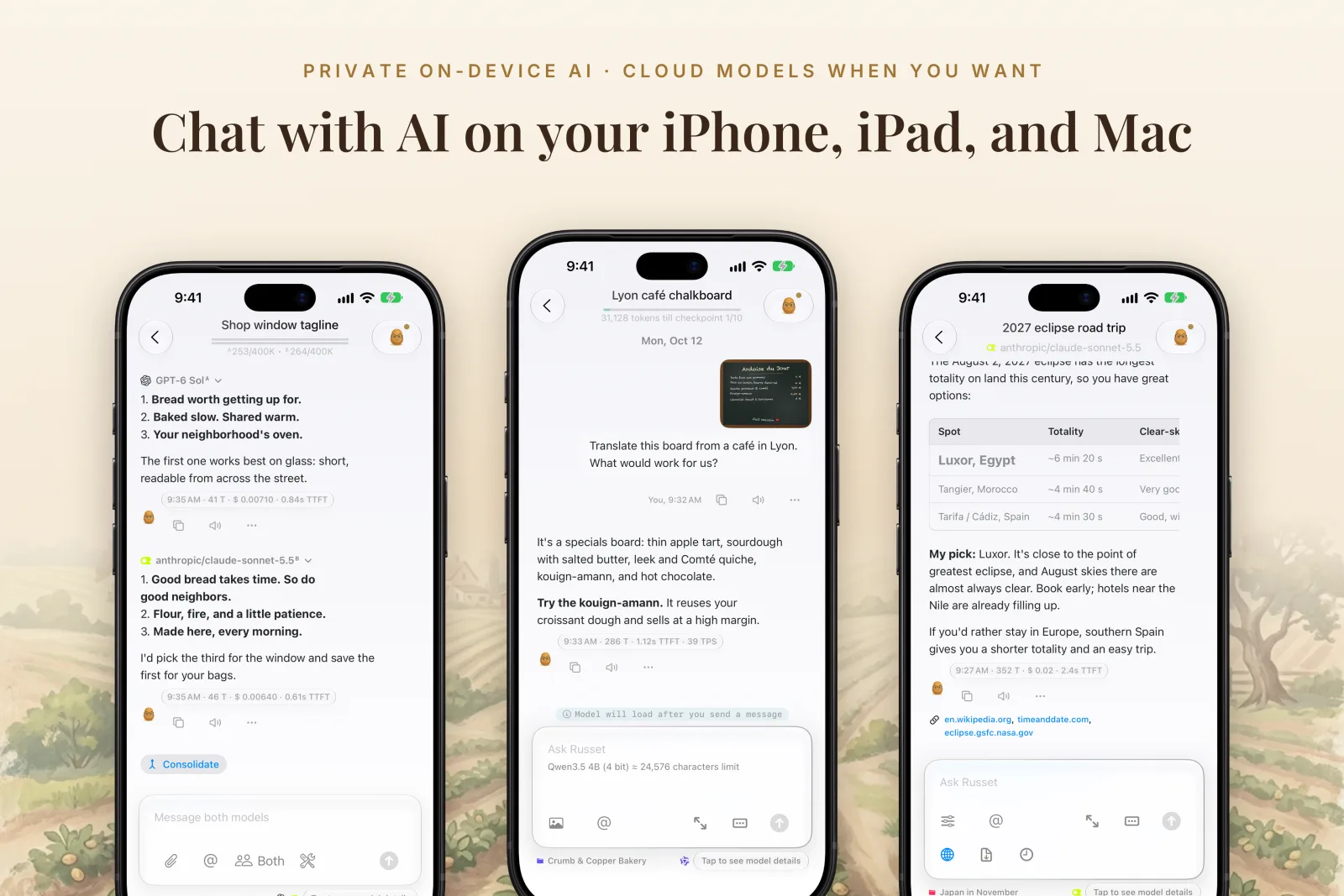 Russet on iPhone and iPad