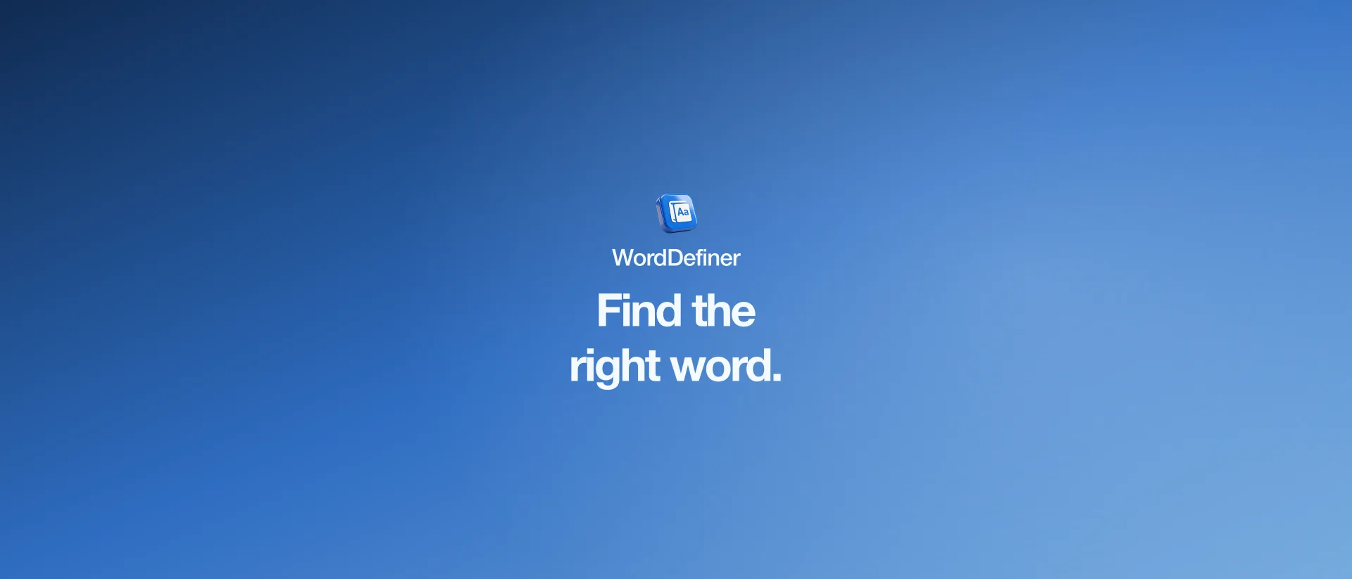 Wordeo: Find the word you mean